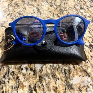 Ray-Ban Blue Gunmetal Grey Lens Sunglasses